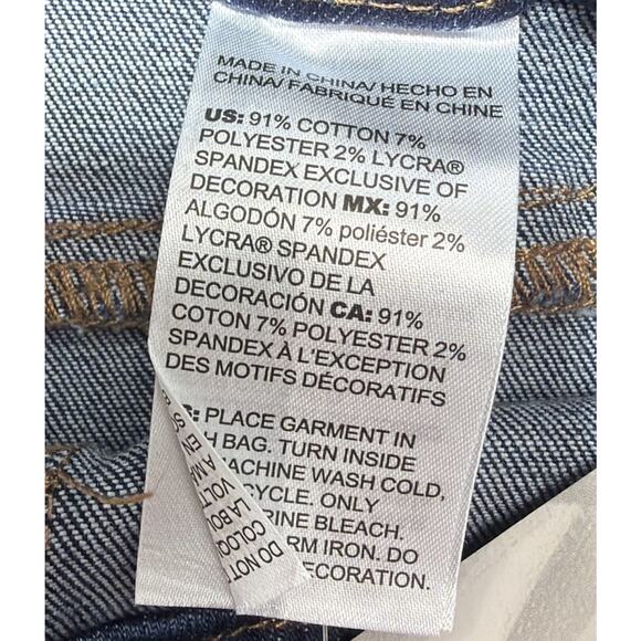 Chicos Celestial Cuff Embroidered Embellished Pull On Ankle Jeggings Sz 14R NWT - Picture 8 of 14